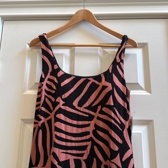 Soma Square Neck Maxi Dress With Built-In Bra / Zebra Palm SzM - Picture 7 of 11